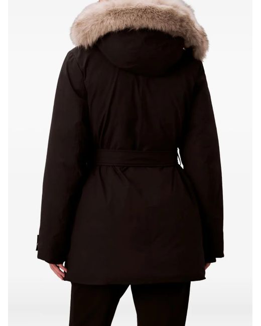 Calvin Klein Black Kapuzenjacke Mit Gürtel