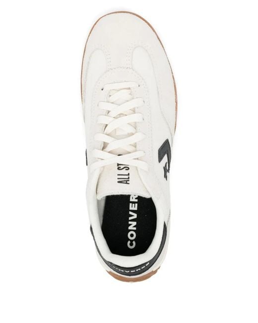 Converse White Run Sneakers mit Stern