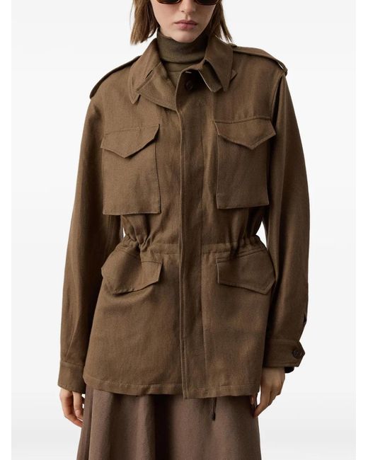 Ralph Lauren Brown Multiple-Pocket Field Jacket