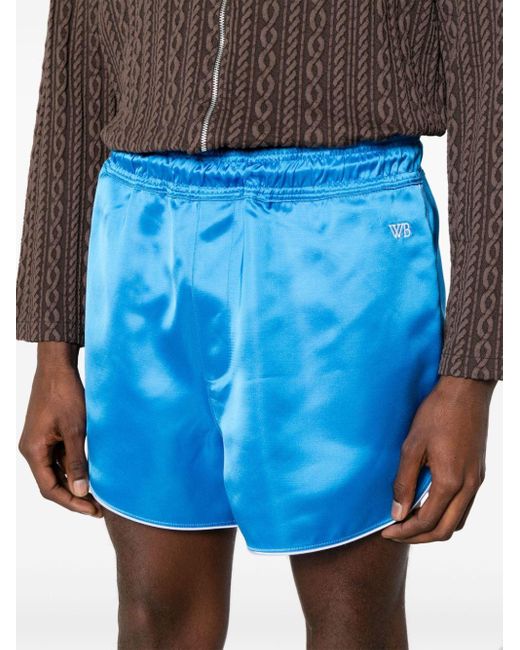 Pantalones cortos de chándal Distance Wales Bonner de hombre de color Blue
