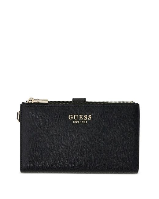 Guess Black Amorette Double-Zip Wallet