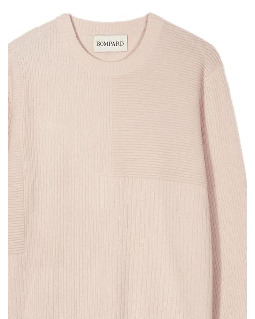 Bompard White Pull Ottoman À Design Côtelé for men