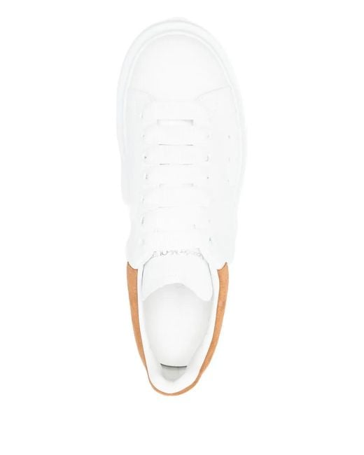 McQueen White Flat Shoes for men