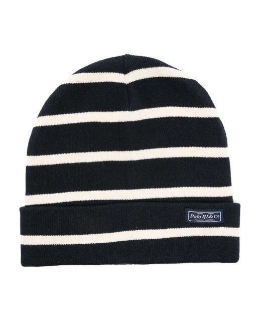 Polo Ralph Lauren Blue Striped Beanie