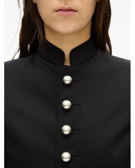 Ann Demeulemeester Black Yana Button-Up Jacket