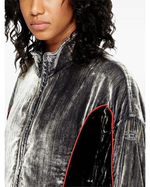 DIESEL Black G-Riffin Zip-Up Padded Jacket