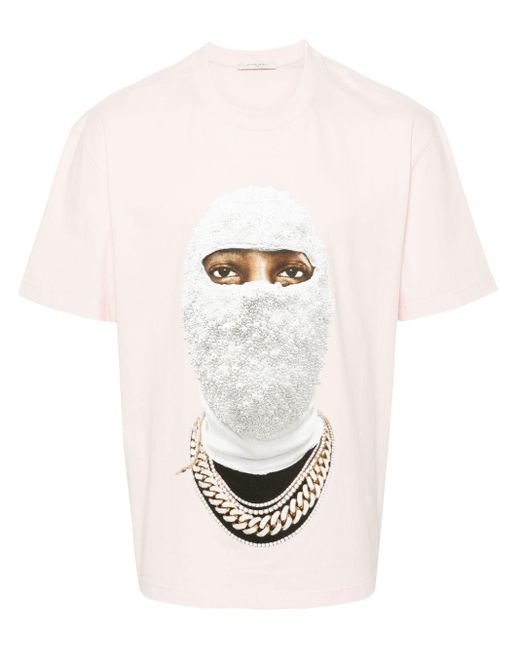 T-shirt con stampa Future Mask di Ih Nom Uh Nit in White da Uomo