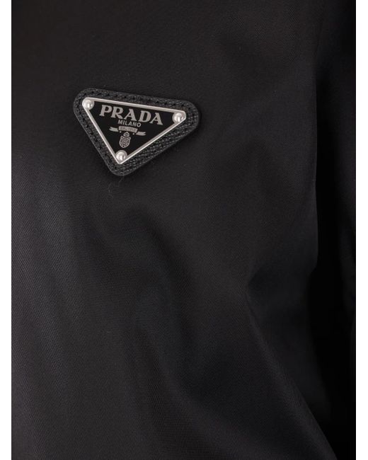 Giacca Re-Nylon Con Logo A Triangolo di Prada in Black da Uomo