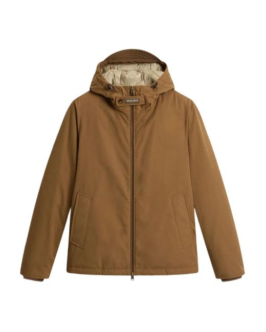 Woolrich Brown Mountain Cloth Pacific Jacket for men