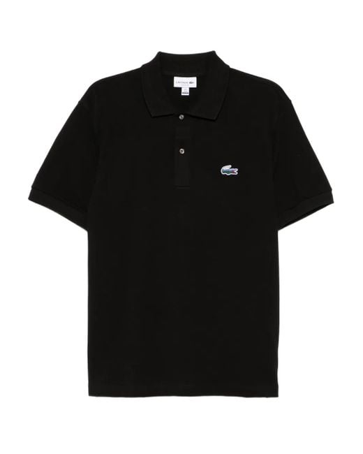 Polo con logo bordado Lacoste de hombre de color Black