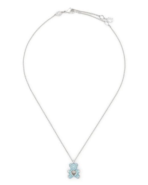 Swarovski White Teddy Heart Necklace