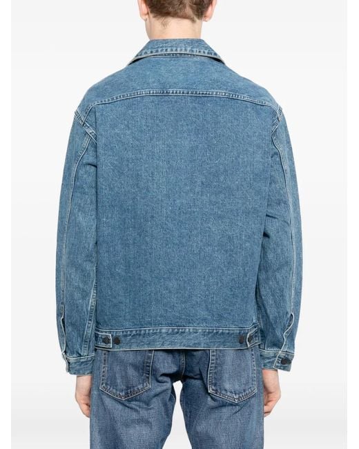Blue Blue Japan Blue Washed Denim Jacket for men