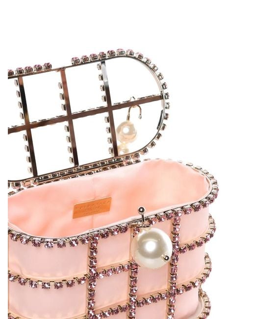 Mini Sac À Ornements En Cristal Rosantica en coloris Pink