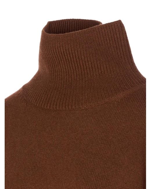 Jersey Luke con cuello alto Loulou de Saison de color Brown