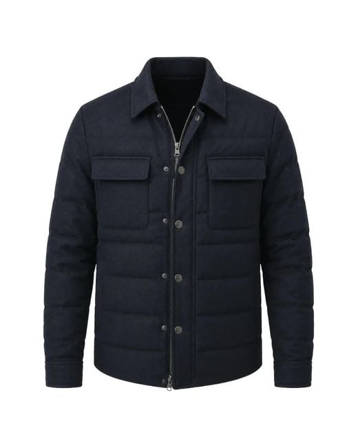 Peter Millar Blue Quilted Padded Jacket for men
