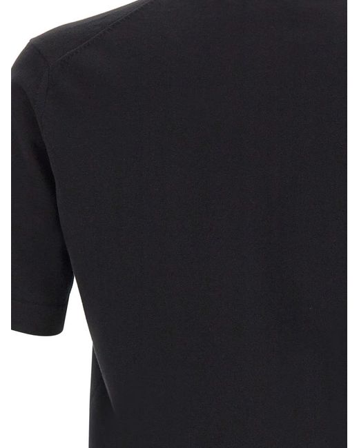 K-Way Black Ribbed Patch Cotton Sweater for men