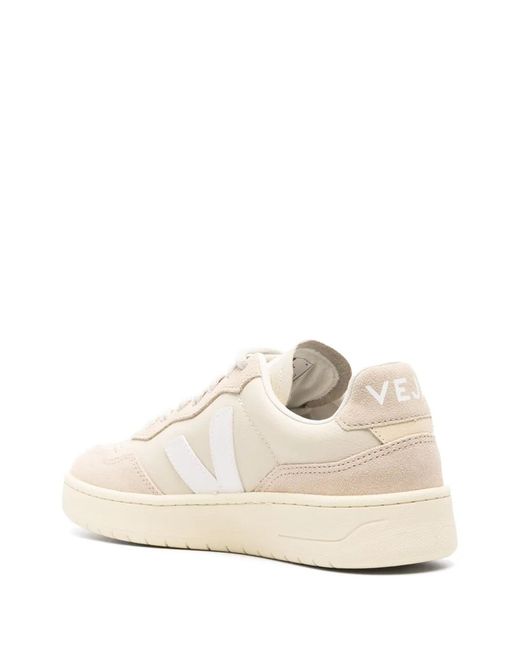 Veja Natural V-90 Leather Sneakers