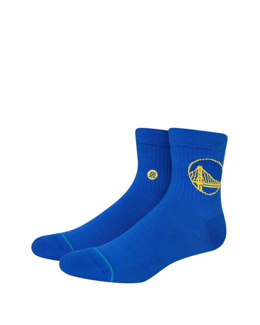 Stance Blue Quarter Ankle Socks for men