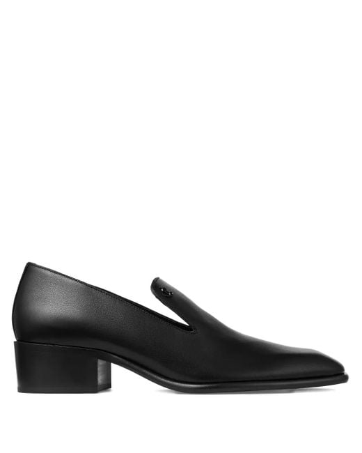 Jimmy Choo Black Eliot 45 Slipper Loafers for men