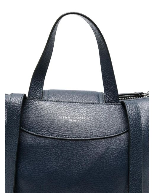 Gianni Chiarini Blue Rucksack Aus Leder