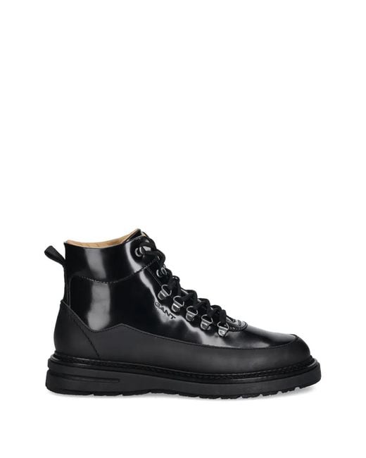 Gant Black Hillprep Lace-Up Boots for men