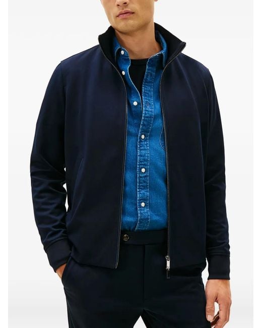 Tommy Hilfiger Blue Veste À Fermeture Zippée for men