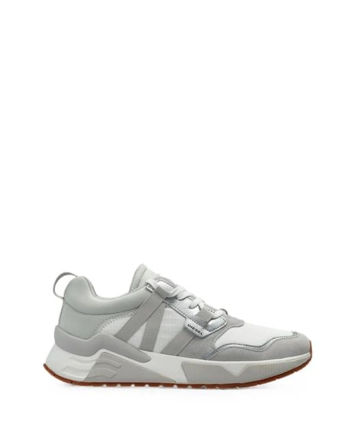 DIESEL White S-Brentha Panelled Sneakers for men