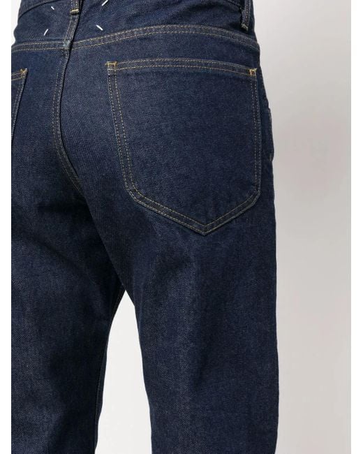 Maison Margiela Blue Mid-Rise Straight-Leg Jeans for men