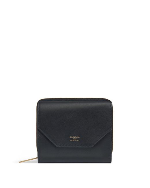 Balenciaga Black Envelope Compact Wallet