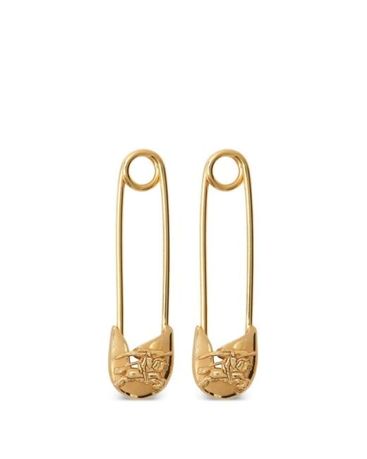 Burberry Metallic Knight Pin Earrings