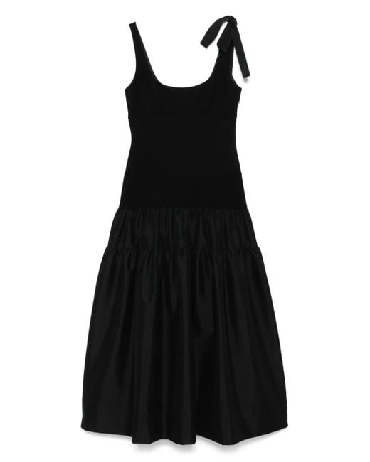 Vestido midi a paneles Sandro de color Black