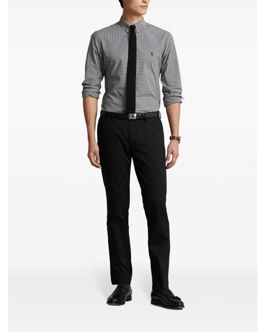 Polo Ralph Lauren Black Straight Leg Trousers for men
