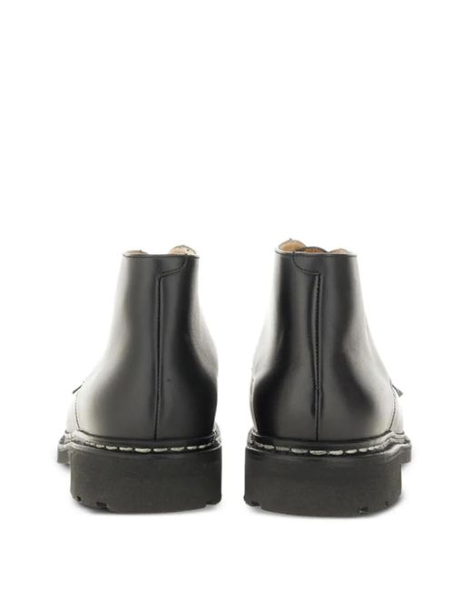 Paraboot Black Leather Desert Boots for men