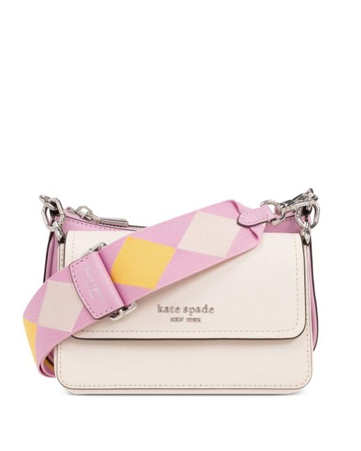 Kate Spade Pink Double Up Crossbody Bag