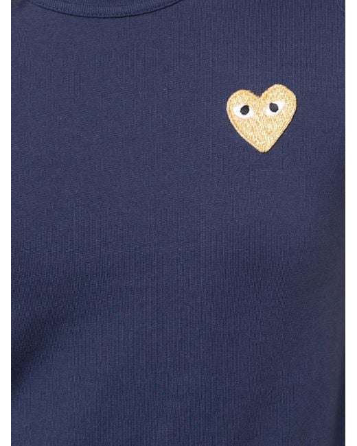 COMME DES GARÇONS PLAY Blue U T-Shirt Emblem Knit
