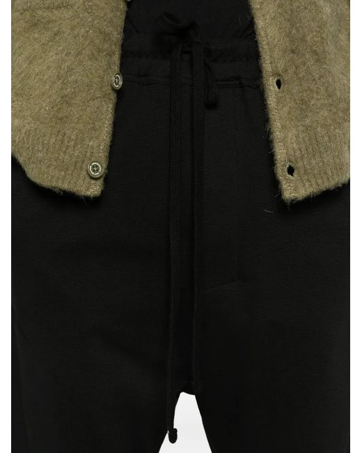 Thom Krom Black Pantalon De Jogging À Lien De Resserrage for men