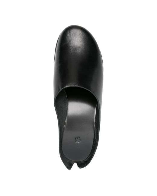 Daniela Gregis Black Leather Mules