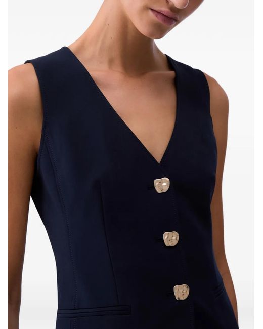 Liu Jo Blue Regular-Fit Waistcoat