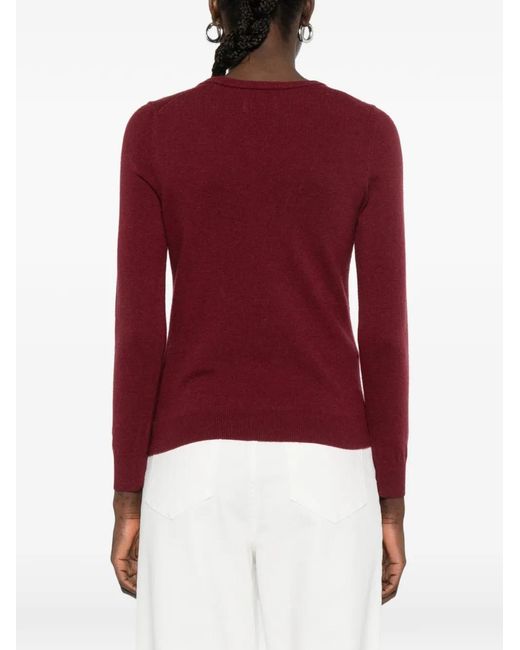 Gant Red V-Neck Sweater