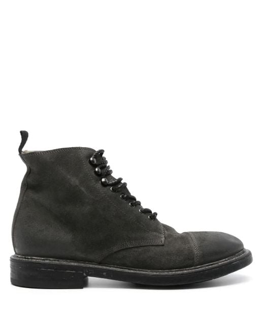 Moma Black Suede Ankle Boots for men