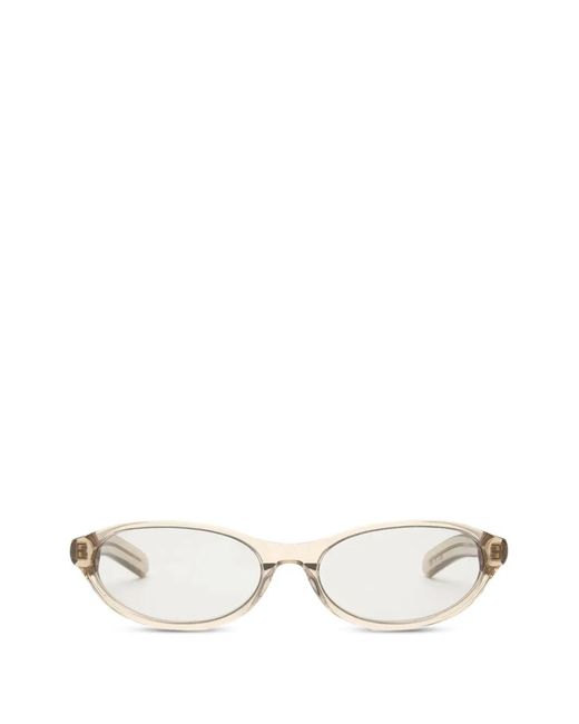 FLATLIST EYEWEAR White Olympia Oval-Frame Sunglasses
