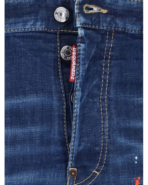 DSquared² Blue Slim-Leg Jeans for men