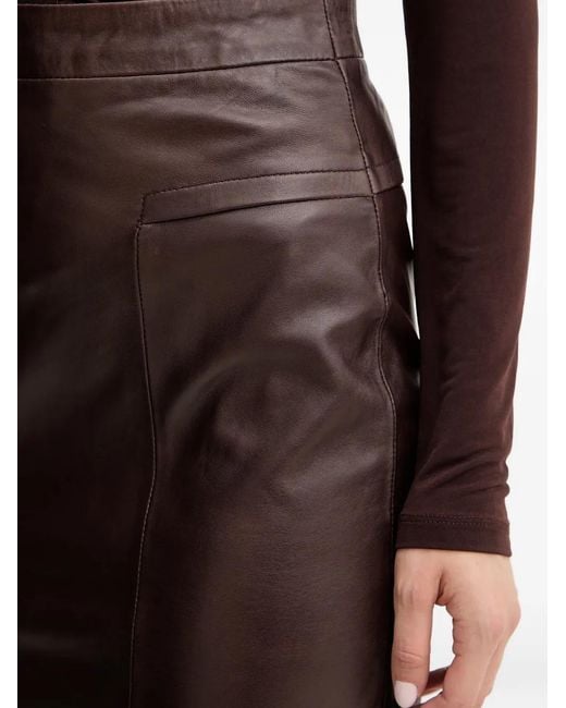 Hervé Léger Black Jupe Mi-Longue À Empiècements Contrastants