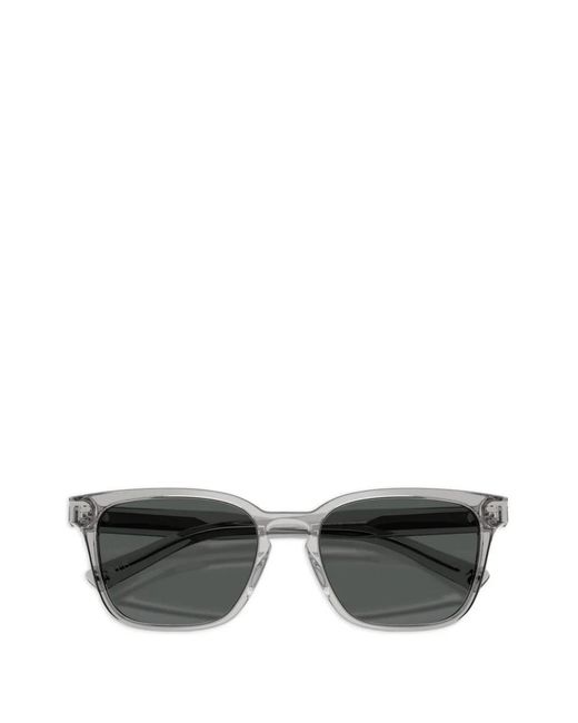 Brooks Brothers Gray Rectangle-Frame Sunglasses for men