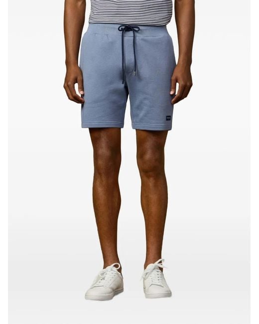 Hackett Blue Logo-Badge Shorts for men
