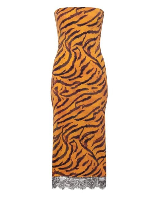 Abito Con Stampa di MARINE SERRE in Metallic