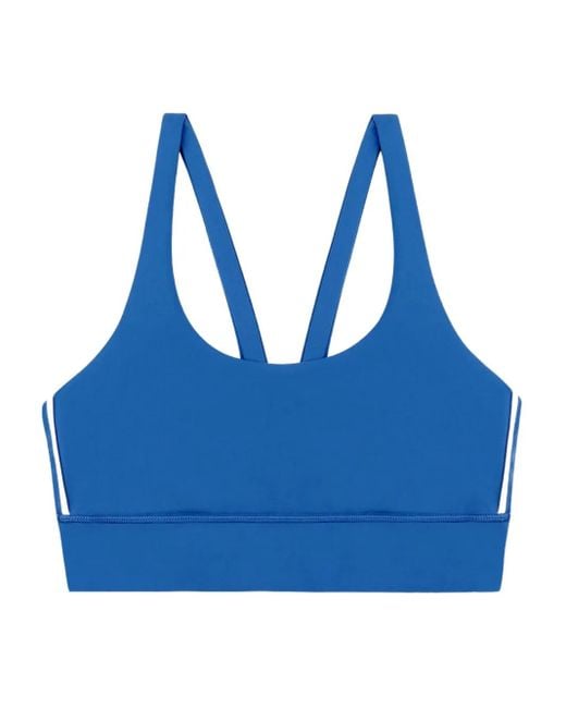 Sporty & Rich レーサーバック スポーツブラ Blue