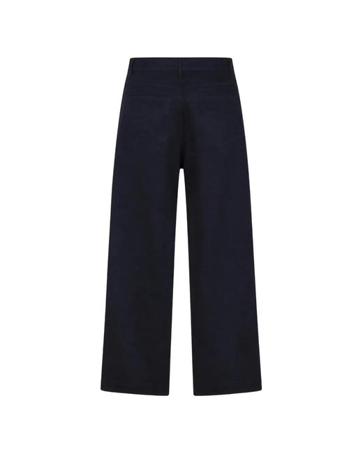 RETORI Blue Five-Pockets Straight-Leg Cotton Trousers