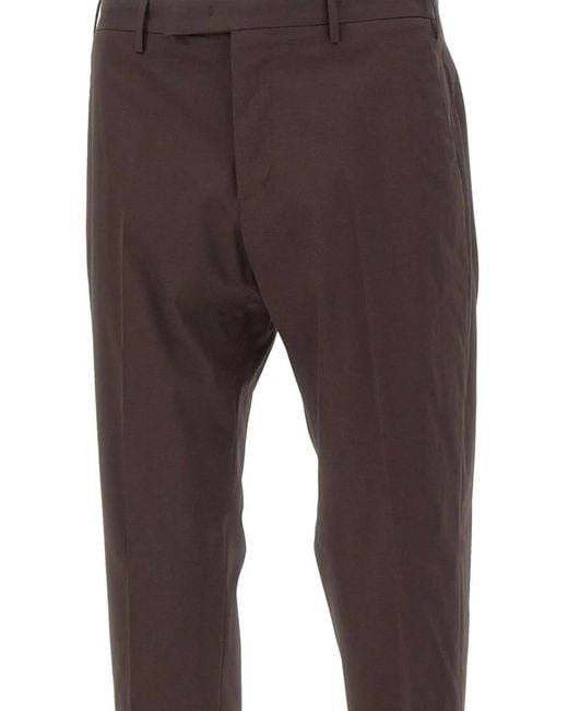 PT Torino Gray Belt-Loop Pocket Trousers for men