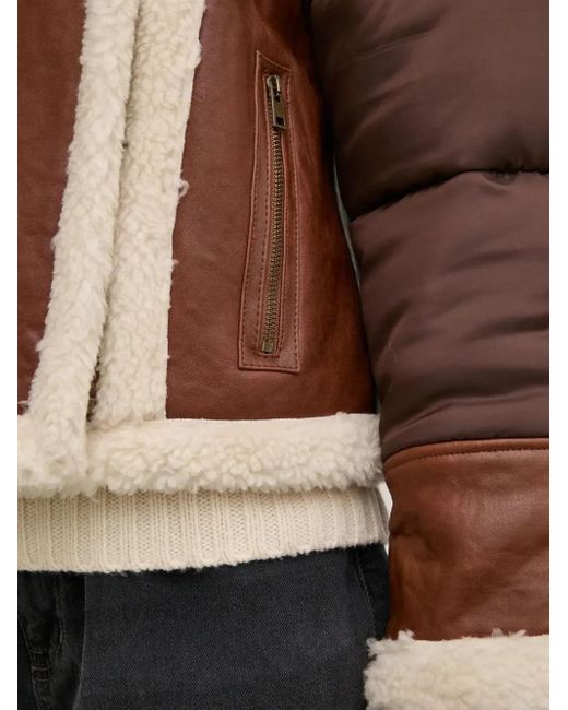 Veste À Bords En Peau De Mouton Ba&sh en coloris Brown